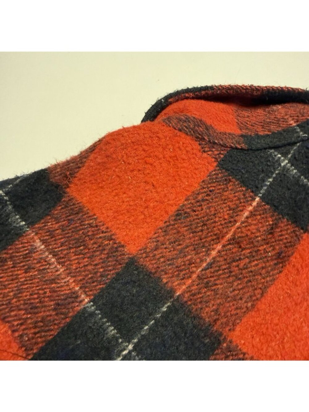 Vintage Lord James Flannel Jacket Mens XL Red Buffalo Plaid - Picture 11 of 14